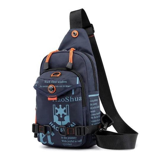 Anti-theft Sling Chest Bag for Men-Dark Blue