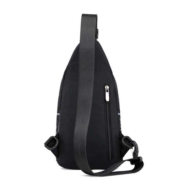 Anti-theft Sling Chest Bag for Men-Dark Blue