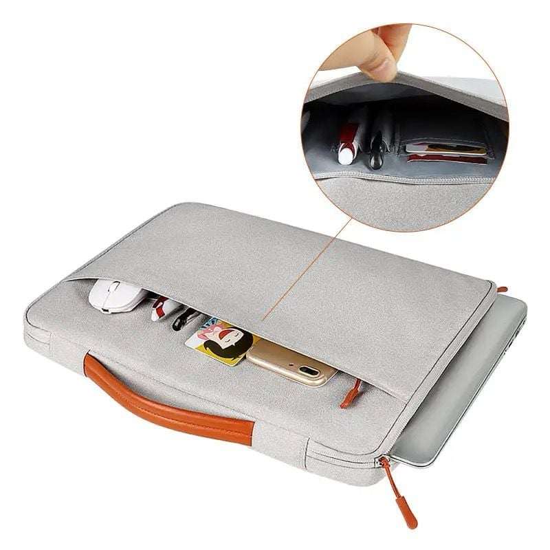 Sleek Water-Resistant Laptop Sleeve with Front Storage Pocket