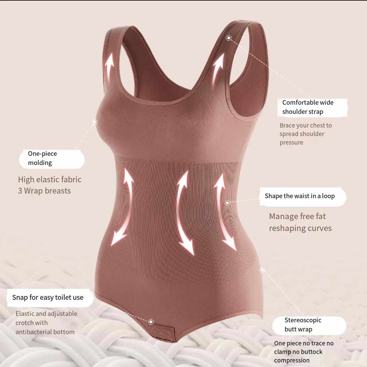 Women's Seamless Tummy Control Shaping Bodysuit