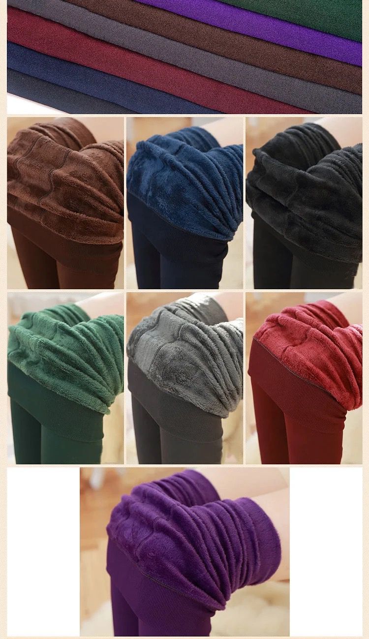 Women's Fleece-Lined Thermal Winter Leggings