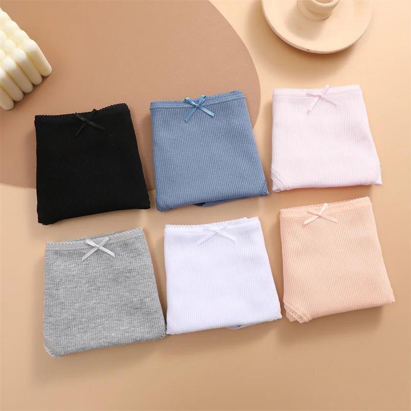 5-Piece Cotton High Waist Panties Set