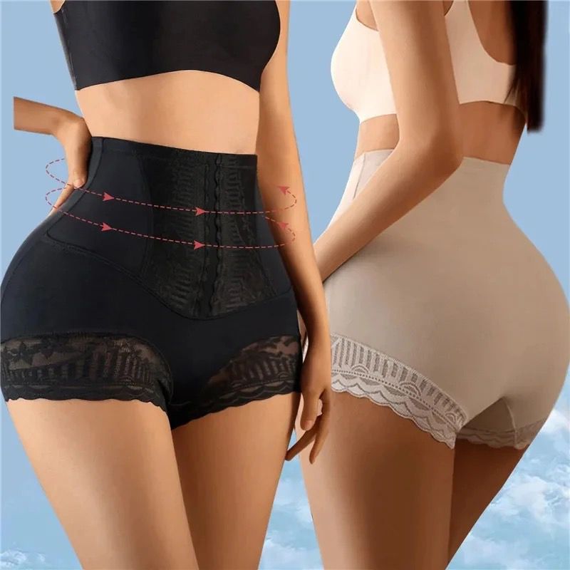 High-Waisted Lace Shaping Shorts ā Tummy Control, Butt Lifting & Waist Slimming
