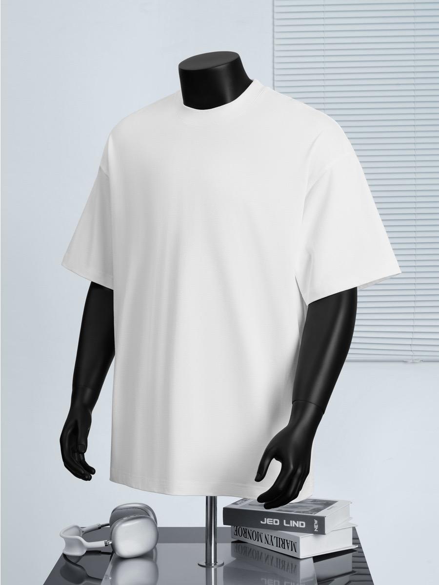 Men's Oversized Cotton T-Shirt 300GSM โ White