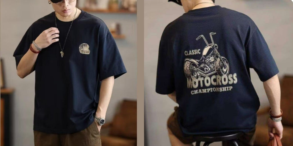 Men's Classic Motocross Championship T-Shirt β Navy Blue