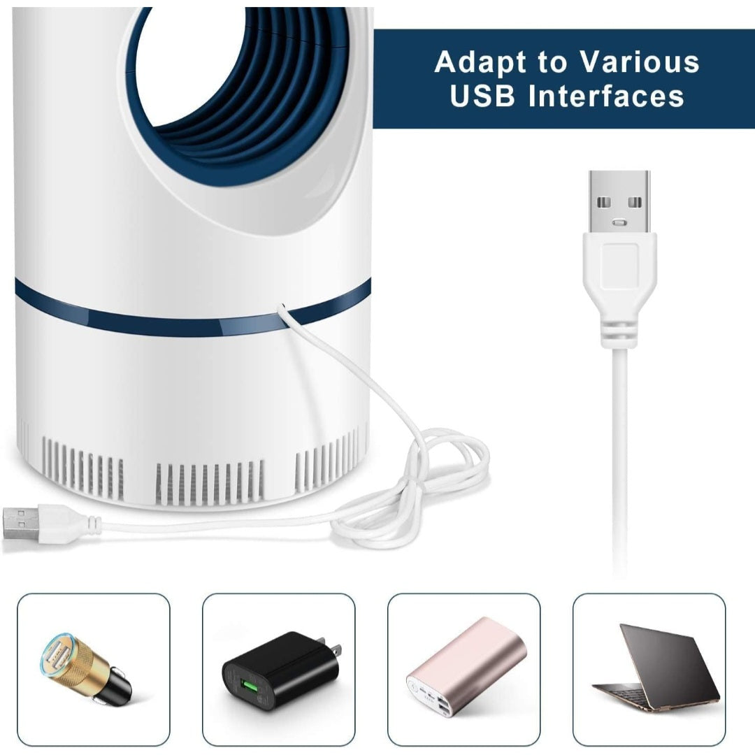 UV Mosquito Killer Lamp ā Silent, Non-Toxic Insect Trap with USB Charging & Smart Suction System