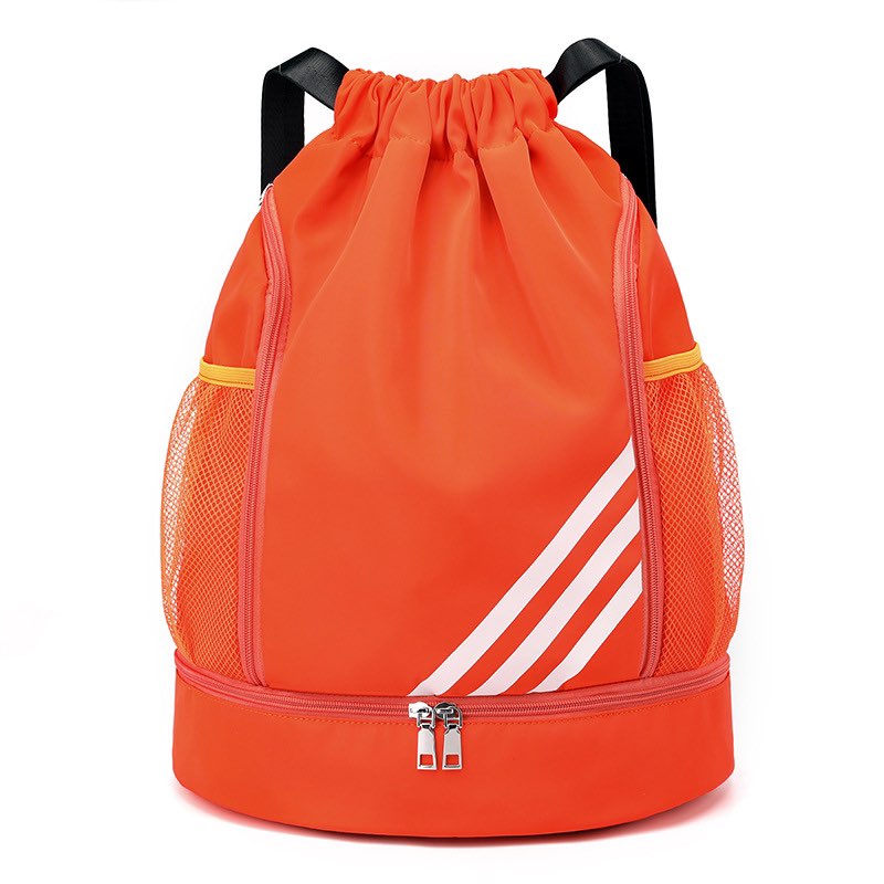 Unisex Sports Drawstring Gym Bag with Shoe Compartment