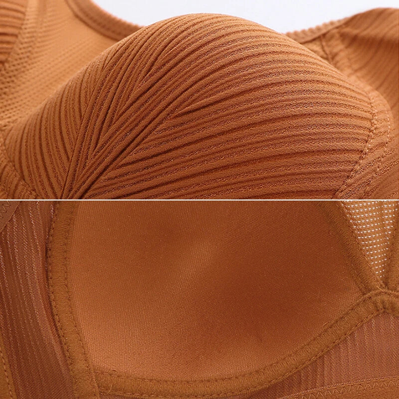 Women's Ribbed Comfort Lift Bra with Jewel Accent