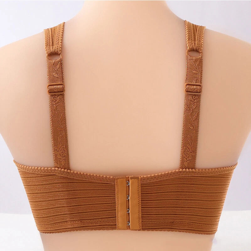 Women's Ribbed Comfort Lift Bra with Jewel Accent