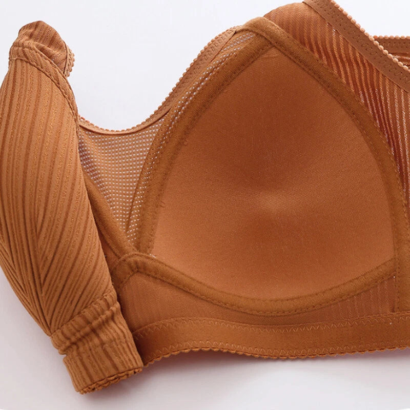 Women's Ribbed Comfort Lift Bra with Jewel Accent