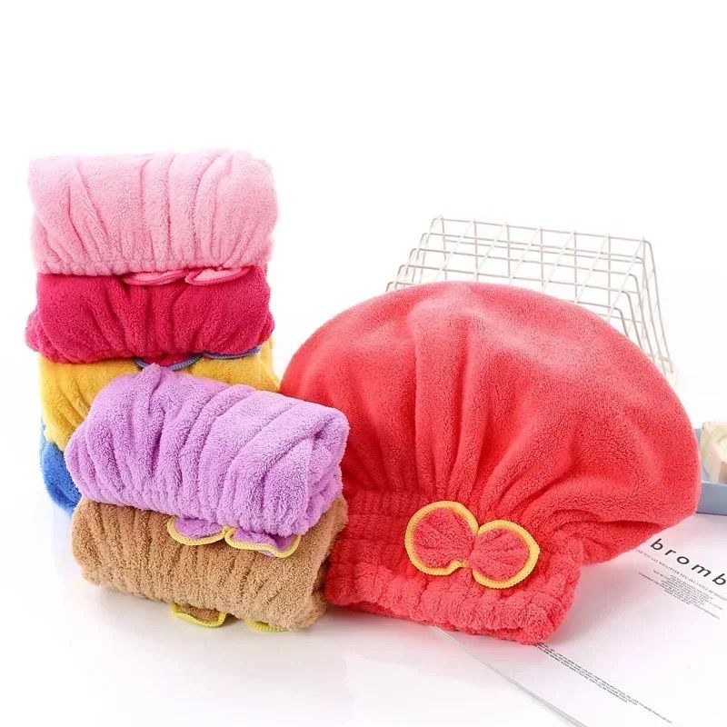 Microfiber Quick-Dry Hair Towel Cap – Soft & Absorbent Shower Head Wrap
