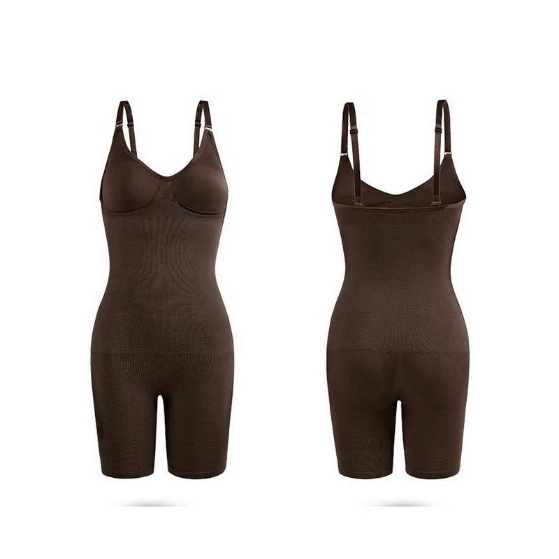 Women's Full-Body Seamless Shaping Suit – Adjustable Slimmer with Thigh & Tummy Control