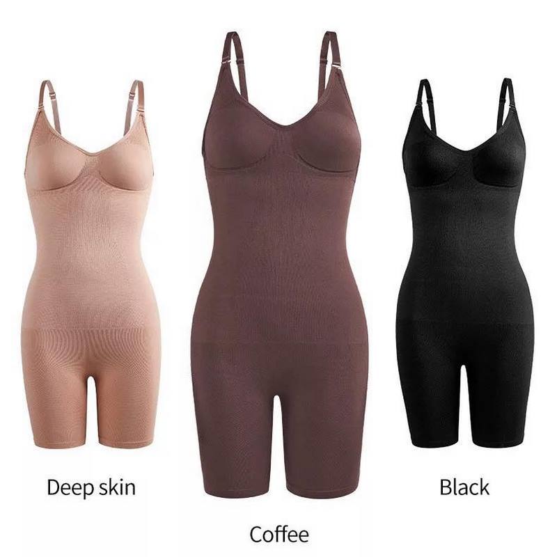 Women's Full-Body Seamless Shaping Suit – Adjustable Slimmer with Thigh & Tummy Control