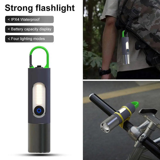 3-in-1 Rechargeable Flashlight & Lantern – ABS + Aluminum Body
