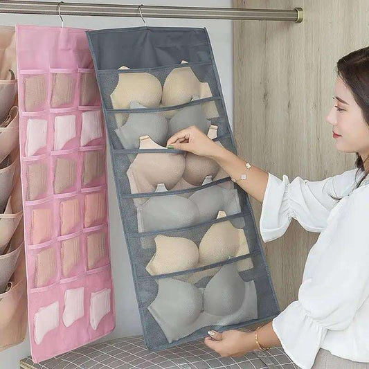 Double-Sided Hanging Mesh Organizer – Storage for Underwear & Accessories