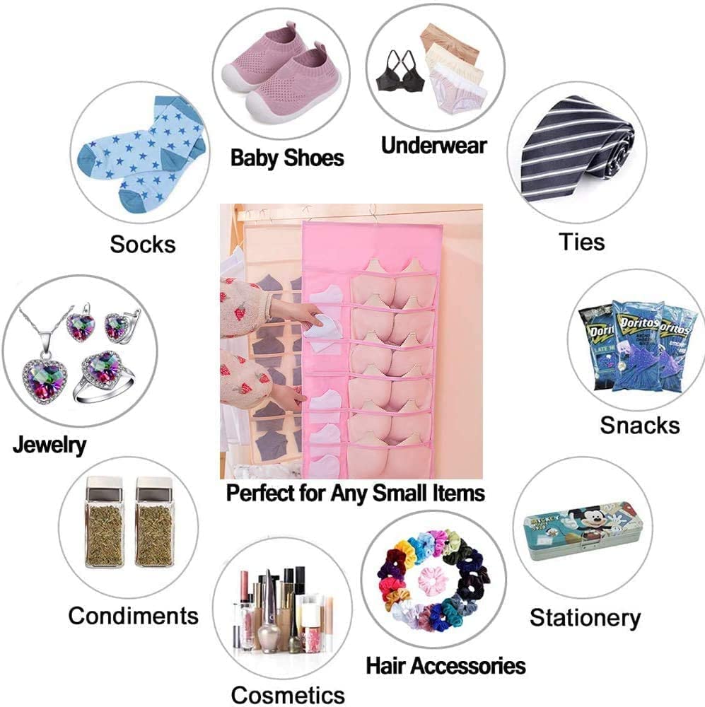 Double-Sided Hanging Mesh Organizer – Storage for Underwear & Accessories