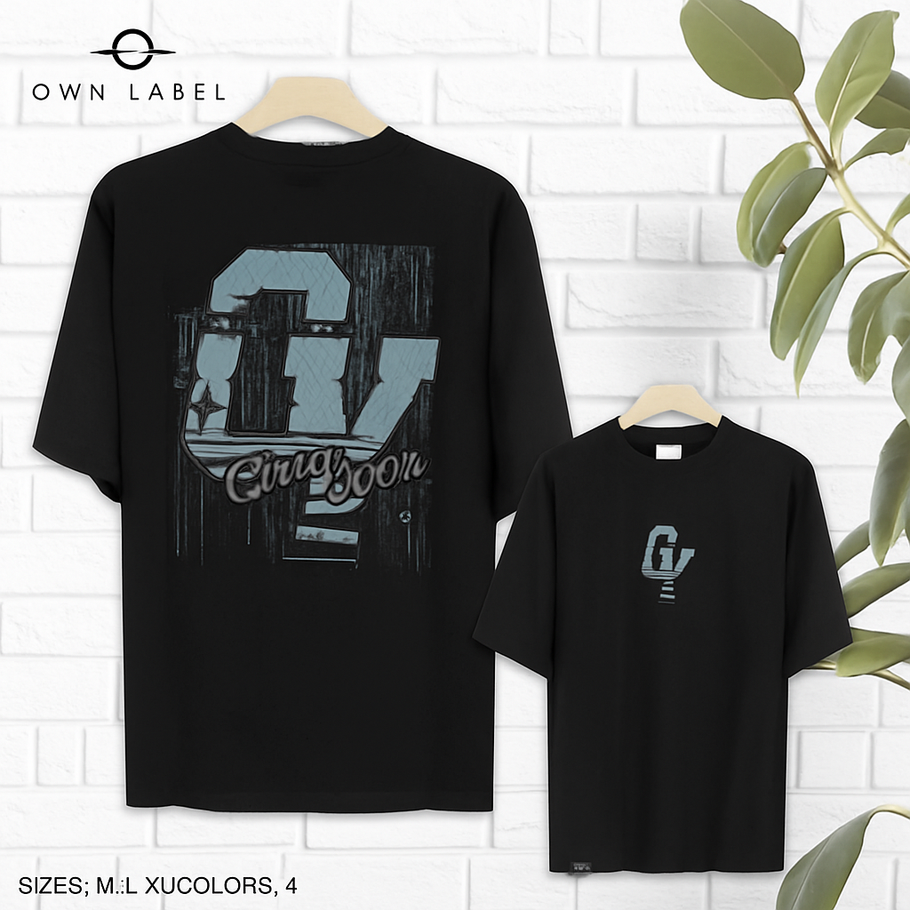 Five-Sleeve Streetwear T-Shirt With Bold Graphic Print For Casual Style