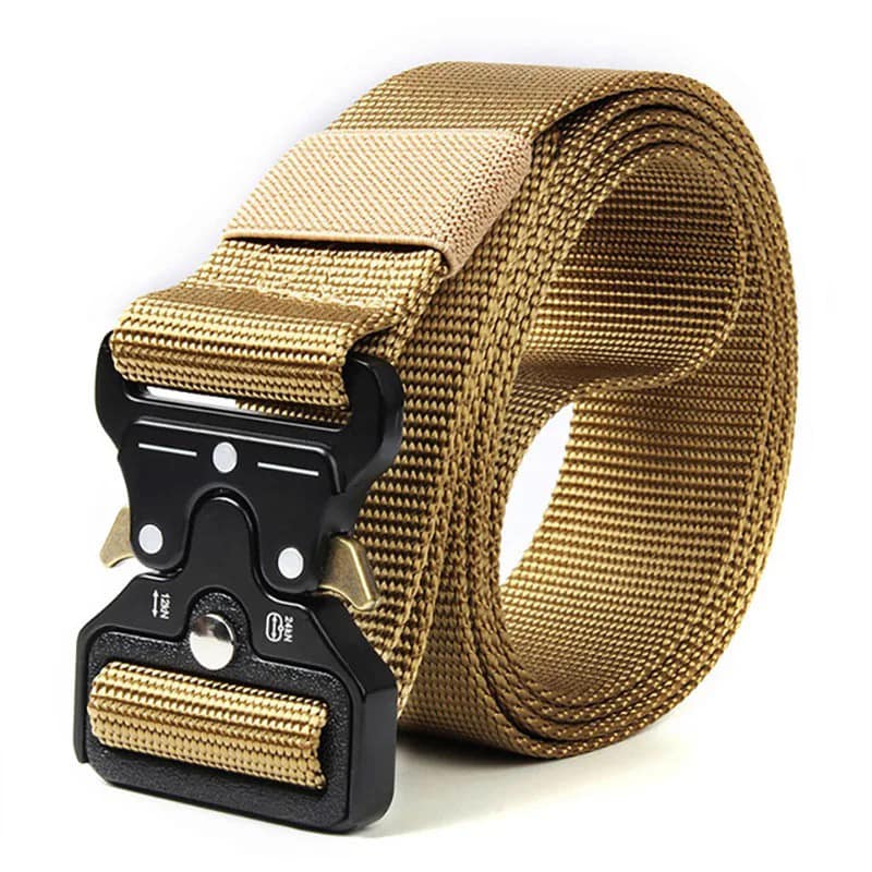 Heavy-Duty Nylon Tactical Belt – Quick-Release Buckle (125cm)