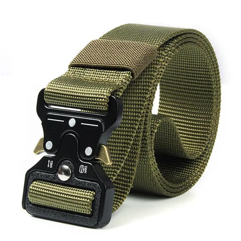 Heavy-Duty Nylon Tactical Belt – Quick-Release Buckle (125cm)