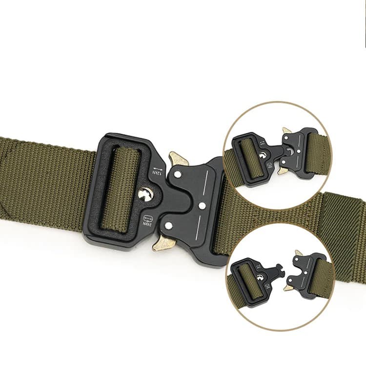 Heavy-Duty Nylon Tactical Belt – Quick-Release Buckle (125cm)