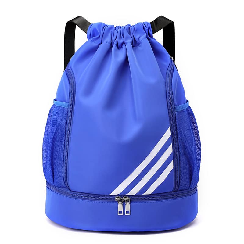 Unisex Sports Drawstring Gym Bag with Shoe Compartment