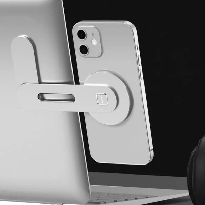Aluminum Alloy Foldable Magnetic Phone Holder for Laptop
