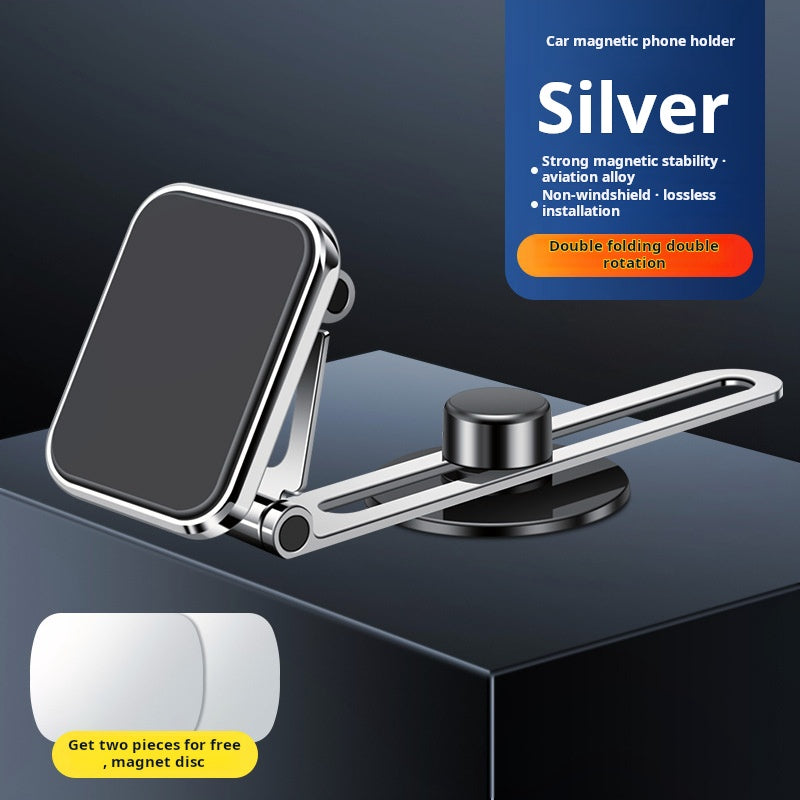Adjustable Magnetic Car Phone Holder – Aviation Alloy Dashboard Mount