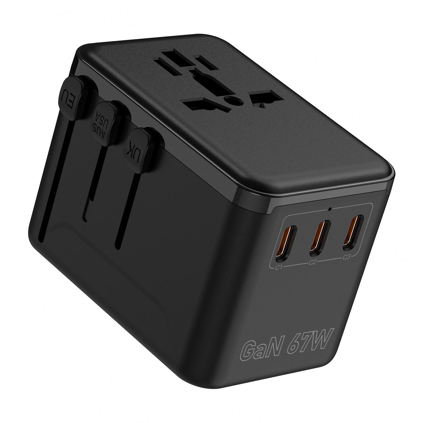 35W Universal Travel Adapter With USB C And Quick Charge Ports