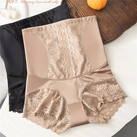 High-Waisted Lace Shaping Shorts – Tummy Control, Butt Lifting & Waist Slimming