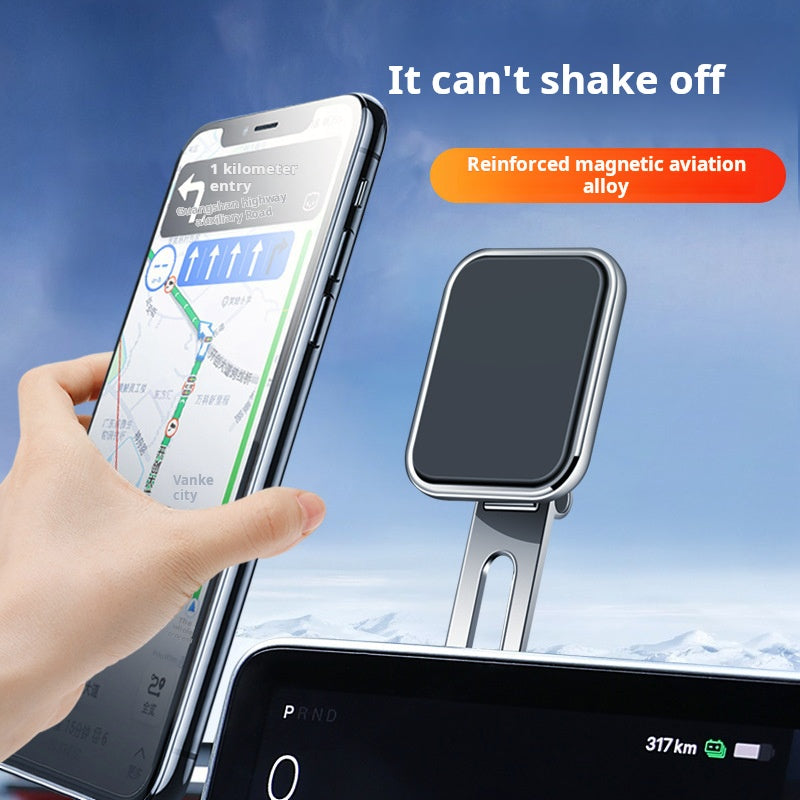 Adjustable Magnetic Car Phone Holder – Aviation Alloy Dashboard Mount