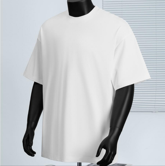 Men's Oversized Cotton T-Shirt 300GSM – White