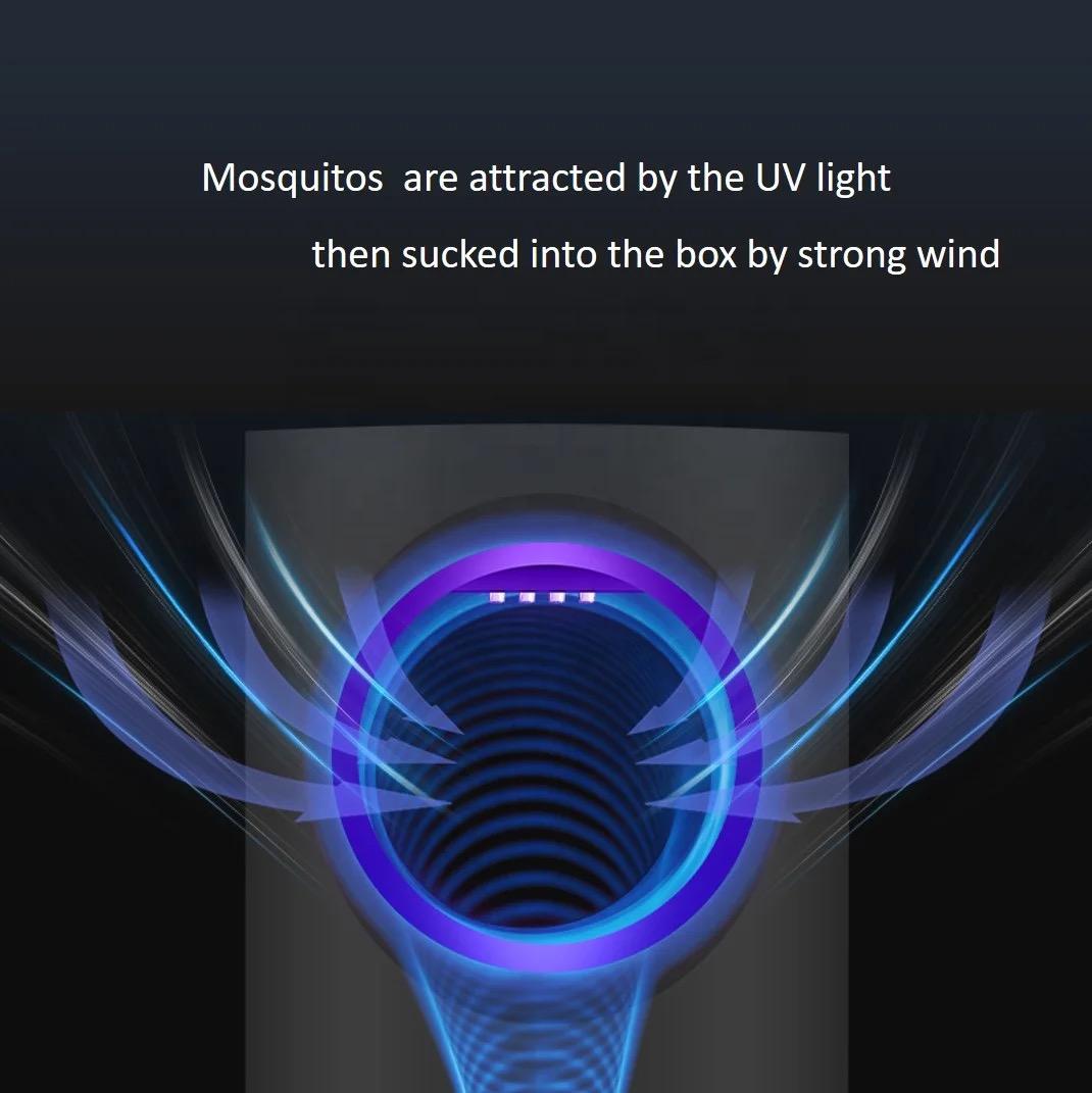 UV Mosquito Killer Lamp – Silent, Non-Toxic Insect Trap with USB Charging & Smart Suction System
