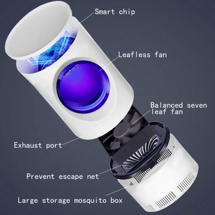 UV Mosquito Killer Lamp – Silent, Non-Toxic Insect Trap with USB Charging & Smart Suction System