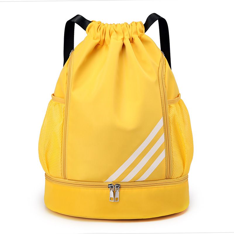 Unisex Sports Drawstring Gym Bag with Shoe Compartment