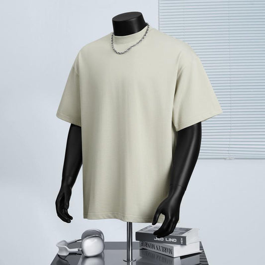Men's Oversized Cotton T-Shirt 300GSM – Light Green