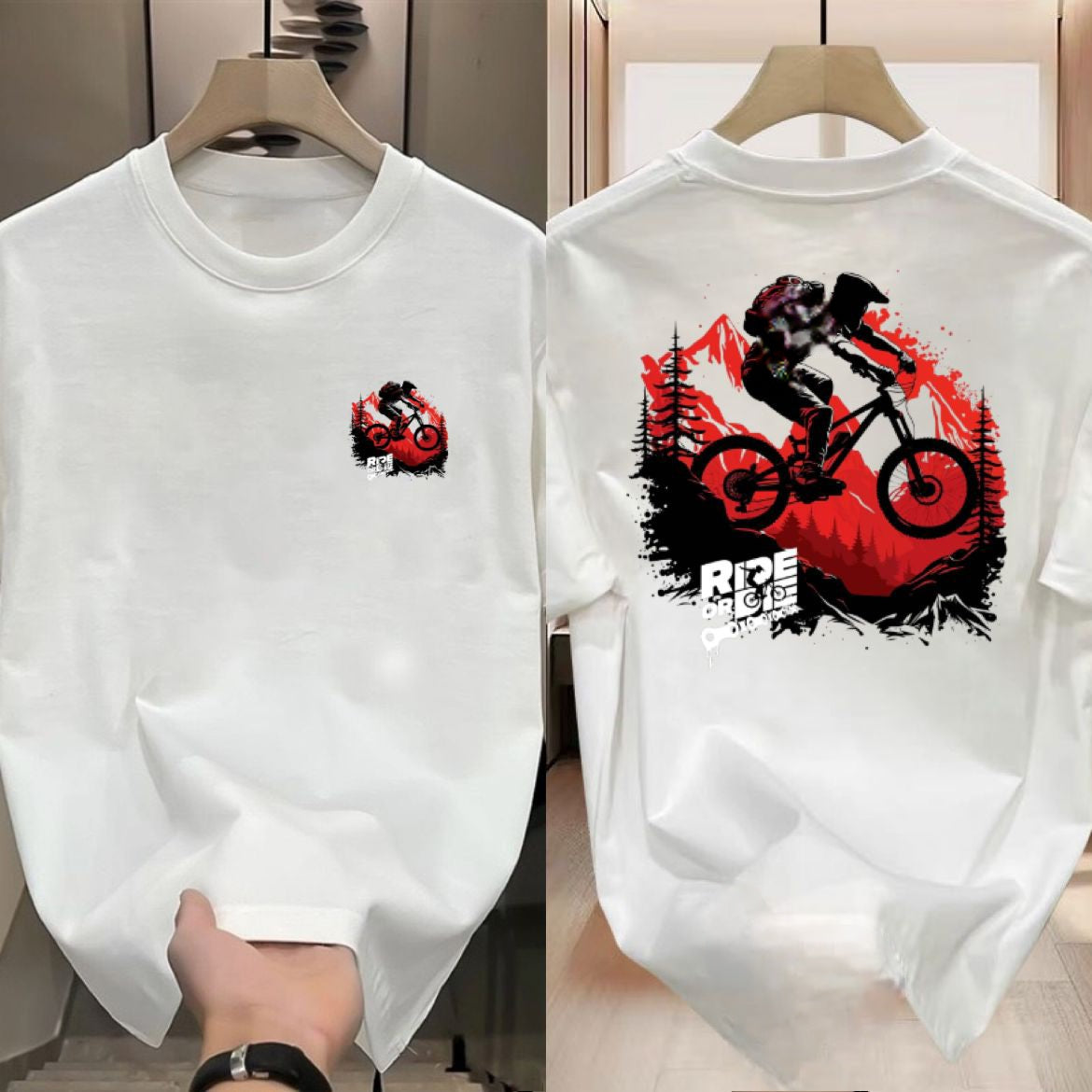 Ride or Climb Graphic T-Shirt – White Edition