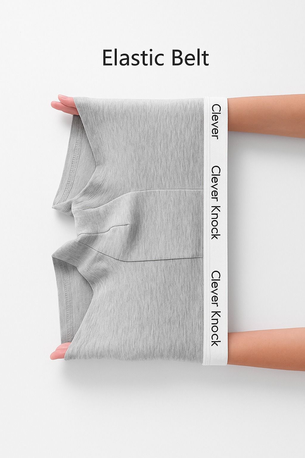 Clever Knock 100% Premium Cotton Boxer Briefs for Men – 6 Color Options