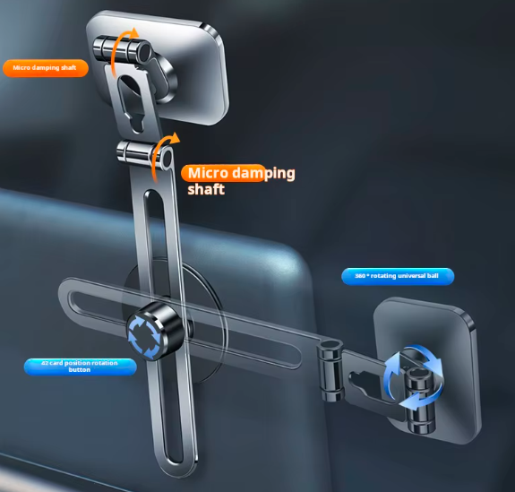 Adjustable Magnetic Car Phone Holder – Aviation Alloy Dashboard Mount