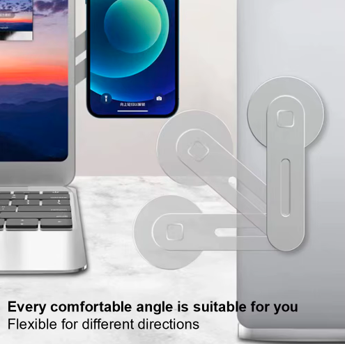 Aluminum Alloy Foldable Magnetic Phone Holder for Laptop